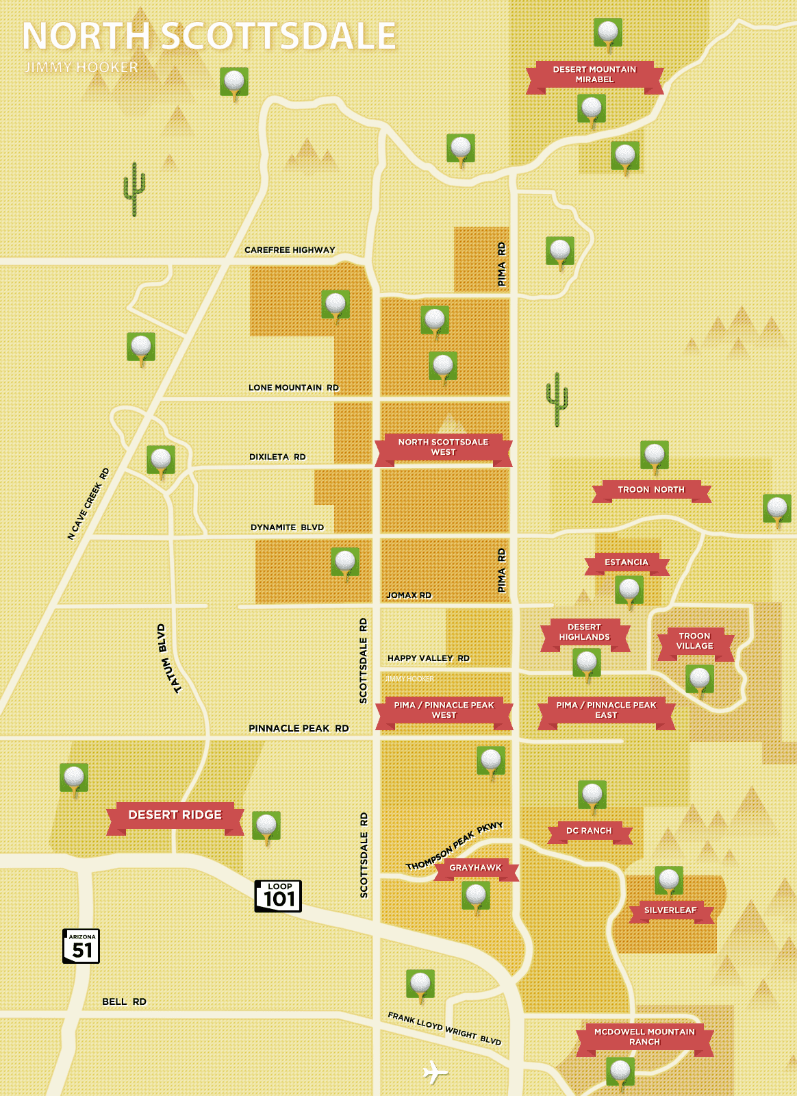 Map of North Scottsdale